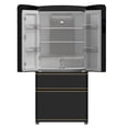 thumbnail image 3 of Forno Luigi 33-Inch French Door Refrigerator, 18 cu.ft, Black Finish, Antique Brass Handles, ENERGY STAR Certified, 3 of 11
