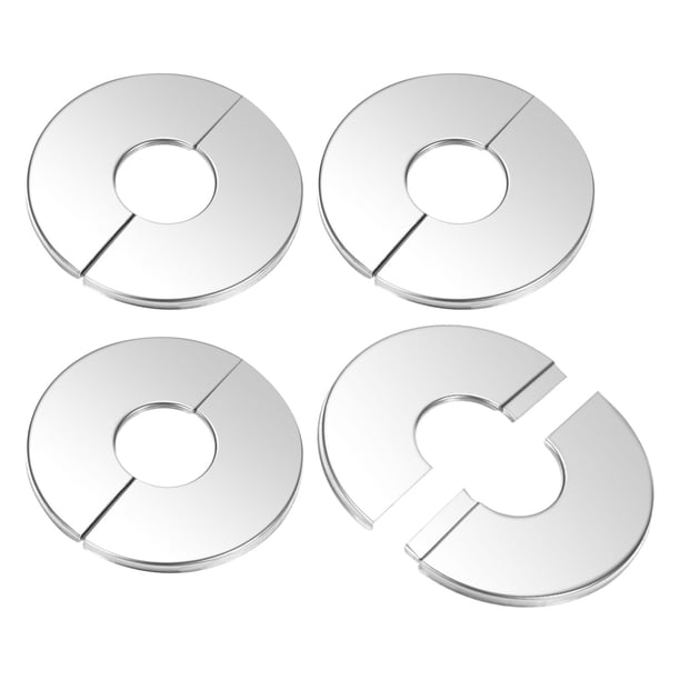 Placa de escutcheon de acero inoxidable 304 de 4 piezas para tubería de 0.9 pulgadas/22 mm