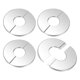 thumbnail image 1 of Placa de escutcheon de acero inoxidable 304 de 4 piezas para tubería de 0.9 pulgadas/22 mm, 1 of 6