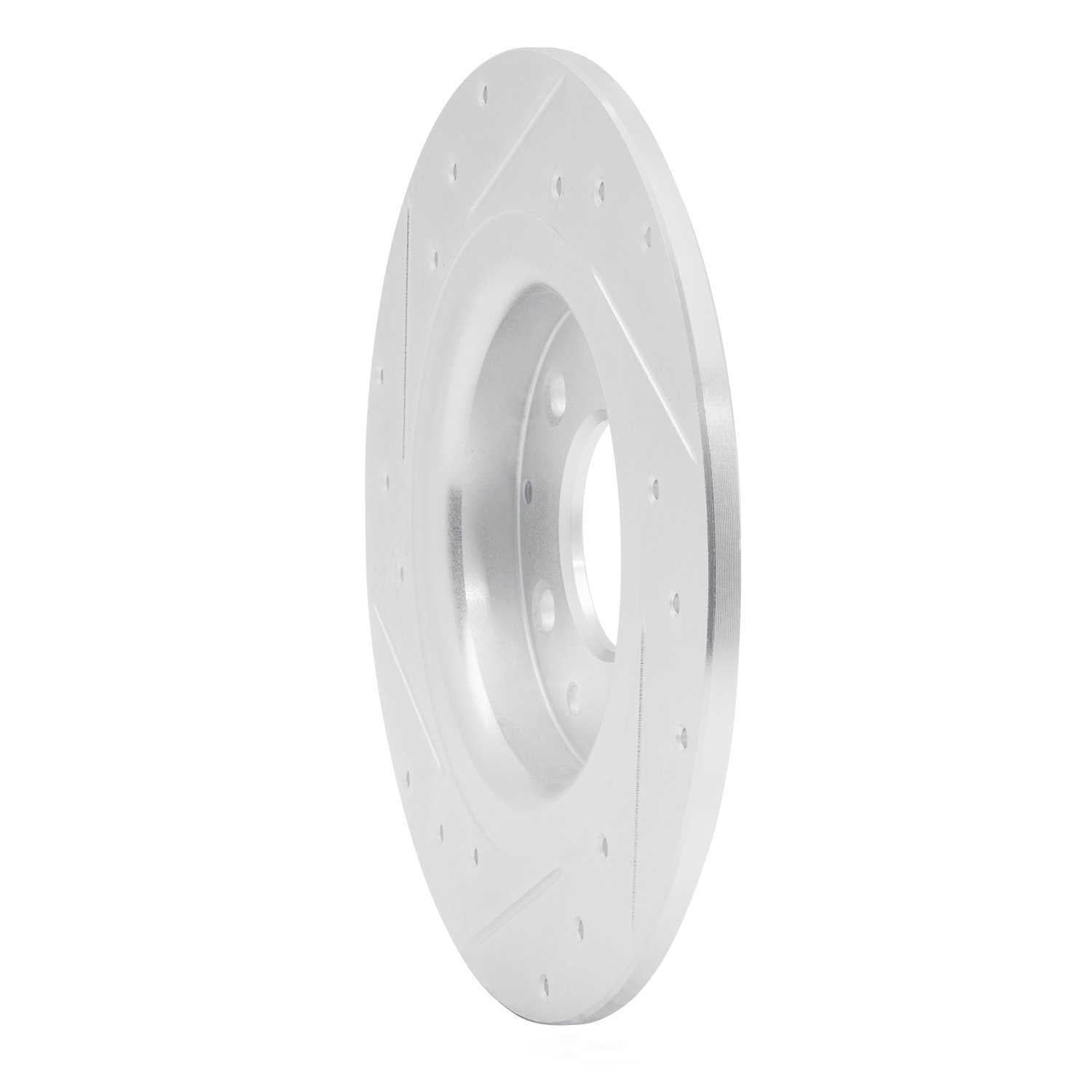 Dynamic Friction Company 631-80075R DFC Brake Rotor - Drilled And Slotted - Silver