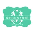 thumbnail image 1 of 100 PCS Personalized Wedding Favor Gift Paper Tags Custom Made Hang Tags, 1 of 1