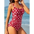 thumbnail image 5 of Yunliwuli Women Bikini, Sleeveless Backless Pleated Summer Swimsuit Swimming Bathing Swimwear, 5 of 9
