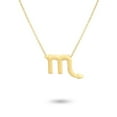 thumbnail image 2 of Constellation Theme Friendship Necklace Creative Comfortable Ins Exquisite Durable Rust-proof Lightweight Fashion Accessory Scorpio gold, 2 of 6
