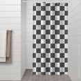 thumbnail image 2 of Gray and White Checkerboard Checkered Pattern Shower Curtain 36"x72" ,Bathroom Decorative Shower Curtains Set with 12 Hooks,Modern Waterproof Washable Shower Curtain, 2 of 6