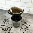 thumbnail image 3 of The London Sip Ceramic Coffee Dripper Pour Over Ceramic Coffee Maker, Coffee Slow Brewing Accessories for Home, 1-4 Cup, Black, 3 of 7