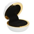 thumbnail image 2 of Ring Display Box, Plastic Flocking Lining LED Ring Box Gift Box Portable Exquisite  For Wedding Proposal For Engagement Cyan,White, 2 of 8