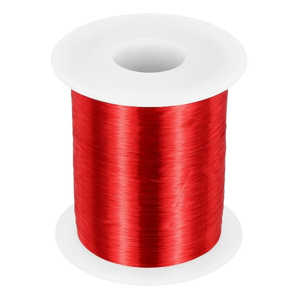 Uxcell 42 AWG Magnet Wire, 42 Gauge Enameled Copper Wire, 8 oz Magnetic Coil Wire for Transformer, Motor, Electric, 155C(311F)
