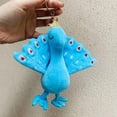 thumbnail image 4 of POINTERTECK Key Chain Funny Comfortable Touch Decoration Ultra Soft Cartoon Plush Colorful Peacock Backpack Pendant Birthday Gift, 4 of 10