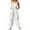 White, variant on Womens 2025 Printed Pocket Jumpsuit, Sleeveless Regular Fit with Stylish Pattern, Versatile for Casual/Formal Occasions