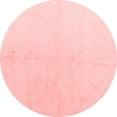 thumbnail image 1 of Ahgly Company Indoor Round Solid Red Modern Area Rugs, 7' Round, 1 of 4