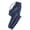 Blue, variant on HXWCHs Women's Summer Casual High Waist Loose Fit Cropped Ankle Tapered Comfortable Stretchy Silk Feel Jeans for Everyday Wear L Dark Blue