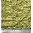 thumbnail image 1 of Soimoi Green Rayon Fabric Leopard,Snake & Wild Skin Decor Fabric Printed BTY 56 Inch Wide, 1 of 3