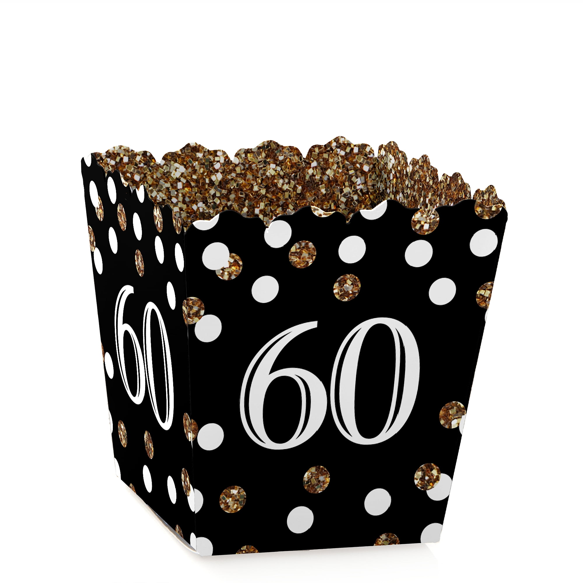 Adult 60th Birthday Gold Party Mini Favor Boxes Birthday Party