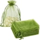 thumbnail image 1 of Xiao Hua Bolsas de regalo pequeñas de malla con cordón, 100 unidades, color verde, 15 x 20 cm, para dulces., 1 of 5