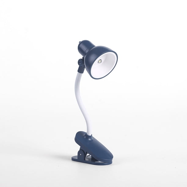 Billuyoard Luz de lectura Clip ajustable lámpara de de escritorio batería lámpara de alimentada Camping abrazadera portátil luz de noche Iluminación y accesorios azul NO3