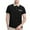Black, variant on hoksml Mens Short Sleeve Shirts Casual Golf Polos Shirt Solid-Color Collared Colour Blocking Button Pocket T Shirt Top Turndown Collar Blouse Tee Shirt Summer Clearance