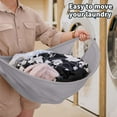 thumbnail image 2 of 26" Collapsible Portable Laundry Basket Pop up Laundry Basket Convenient and Fast Access to Clothes from the Dryer Easy to Store Grey, 2 of 7