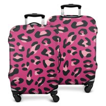 Pink and Black Of Leopard Print Luggage Cover Fashion Suitcase Cover Baggage Covers Fit 25-28 Inch Luggage (Go Travel)