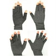 thumbnail image 2 of CNKOO Arthritis Compression Gloves Pressure Gloves for Relieving Arthritis Rheumatoid Pains Carpal Tunnel Aches with Breathable Fabric and Open Finger Design Men Women Gray，S, 2 of 6