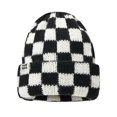 thumbnail image 1 of Stay Cozy this Winter with Women‘s Checkerboard Skull Caps, 1 of 6