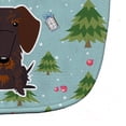 thumbnail image 3 of Christmas Wire Haired Dachshund Chocolate Baby Bib, 3 of 3