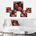 thumbnail image 2 of Designart "Pink Beige Victorian Floral Elegance" Floral Wall Art Set Of 5 - Pink Cottage For Bedroom Wall Art Set, 2 of 6