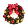thumbnail image 4 of Guirnalda navideña,Guirnalda navideña artificial Guirnalda navideña,Guirnalda de Navidad exterior Guirnalda de puerta delantera Pared,Corona para adornos de puerta de Estilo A, 4 of 8