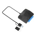 thumbnail image 2 of jesticaly Computer 2-in-1 Type-c USB to SATA Adapter with LED Indicator Portable Hard Drive Disk Converter Desktop PC 15cm, 2 of 6