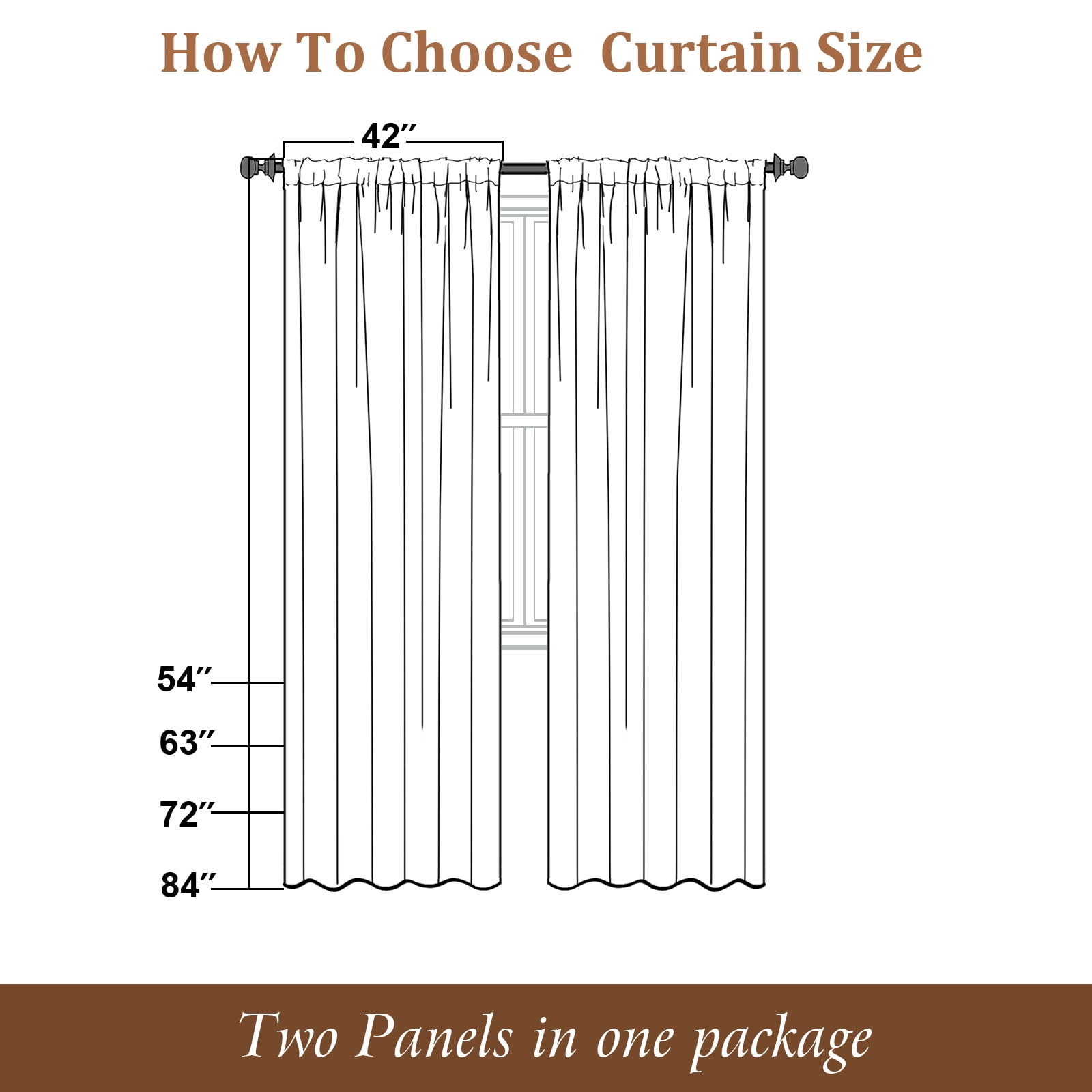 OVZME Judy Black Curtains 84 Inches Long 2 Panels, Light Filtering Faux Linen Textured Window Curtains for Living Room, Soft Airy Farmhouse Bedroom Curtain, Each 42Wx84L, Black