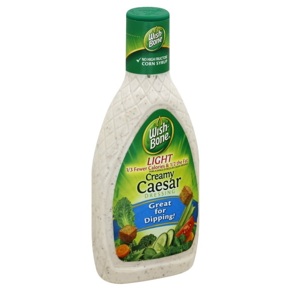 WishBone Light Creamy Caesar Dressing 15 fl. oz. Bottle