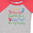 thumbnail image 4 of Inktastic Rugby Player Like Daddy Boys or Girls Baby Bodysuit, 4 of 5