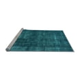 thumbnail image 2 of Ahgly Company Machine Washable Indoor Square Oriental Light Blue Industrial Area Rugs, 8' Square, 2 of 4