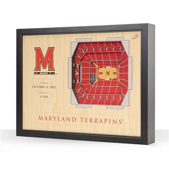 YouTheFan NCAA Maryland Terrapins BB 25-Layer Stadiumview Wall Art
