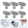 thumbnail image 3 of OUNONA 6Pcs Square Socket Radiator Keys Air Plumbing Keys Tap Accessories, 3 of 6