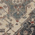 thumbnail image 5 of Contemporary Home Living 3' x 5' Medallion Rectangular Area Throw Rug - Cream and Blue, 5 of 8