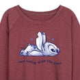 thumbnail image 3 of Disney - Lilo & Stitch - Go With The Flow - Women's Lightweight French Terry Long Sleeve Shirt, 3 of 5