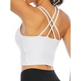 thumbnail image 3 of YouLoveIt Women's Sports Bra Stretch Cami Tank Top Padded Wireless Cross Back Yoga Bra Yoga Vest Seamless Short Camisoles Women Tank Top Cami Sport Yoga Bras, 3 of 8