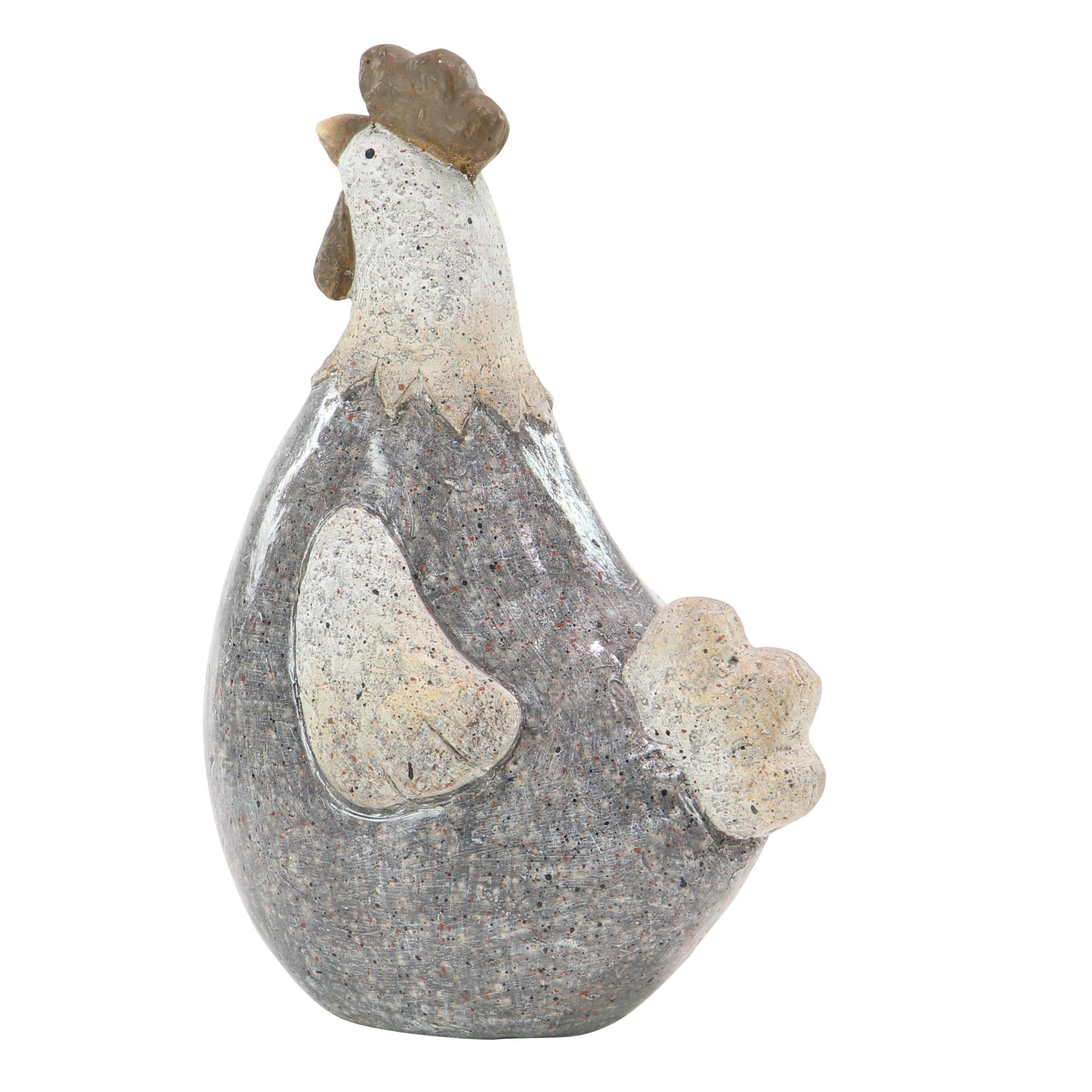 DecMode 13" Indoor Outdoor Rooster Garden Sculpture