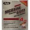 Rugby Nicotine Stop Smoking Aid Cinnamon Coated Polacrilex Gum USP, 4 mg, 100 Count