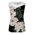 thumbnail image 5 of Camiseta sin mangas de encaje con estampado de mujer Camiseta sin mangas de empalme de cuello redondo Camiseta ligera y cómoda delgada OAVQHLG3B Store  lin121212, 5 of 5