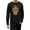 Black, variant on TeeStars Men's - Sugar Skull Diamond Long Sleeve T-Shirt XX-Large Black