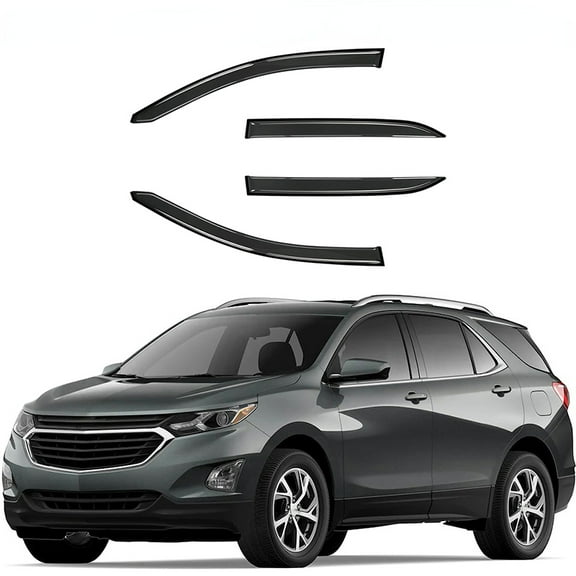 Possbay Fit For Chevrolet Equinox 2018-2022 Window Visor Sun Rain Guards Wind Deflectors