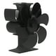 thumbnail image 5 of Ventilador negro para chimenea, ventilador de estufa de 6 aspas, ventilador de estufa, ventilador de quemador de leña, rendimiento sólido, 5 of 8