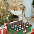 thumbnail image 6 of Hold N' Storage Underbed Christmas Ornament Storage Container Box Fits Up to 48-3”, Green, 6 of 9