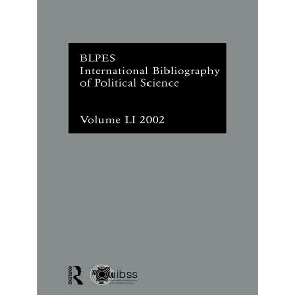 Ibss Political Science: International Bi Ibss: Political Science: 2002 Vol.51, (Hardcover)