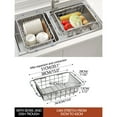 thumbnail image 4 of Telescopic Kitchen Storage Rack 1PC,Stainless Steel Sink Basket11.81x11.81x4.33in,Expandable Dish Drainer with Ventilation Design for Countertop Organization, 4 of 9