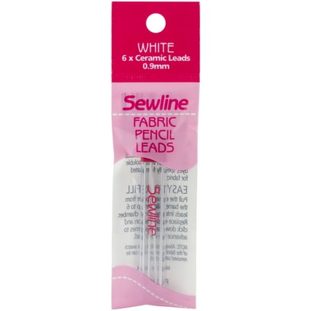 Sewline Mechanical Fabric Pencil Lead Refill 6/Pkg-White