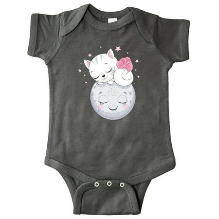 

Inktastic Cat on the Moon Gift Baby Boy or Baby Girl Bodysuit