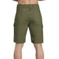 thumbnail image 4 of cllios Mens Cargo Shorts Outdoor Hiking Work Shorts Gym Workwear Cargo Shorts with Multi Pockets Mens Cargo Shorts Army Green,L, 4 of 5