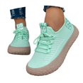 thumbnail image 3 of Women's Mesh Lace Up Platform Casual Walking Shoes Breathable Comfortable Thick Sole Sneakers Lightweight Daily Commute Outdoor Athletic Footwear, 3 of 9